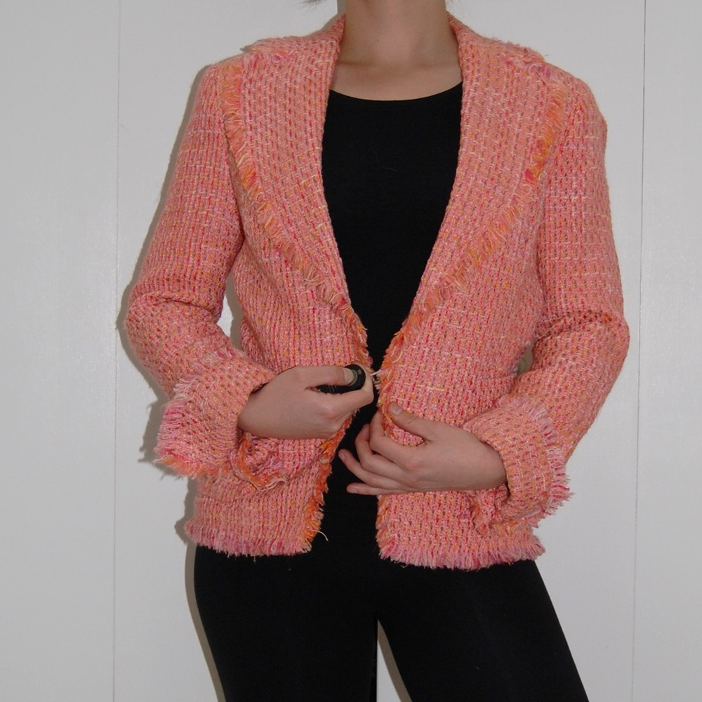 Zara Chanel style bouclé blazer jacket